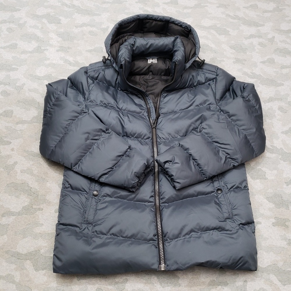 32 Degrees Jacket Mens Small‎ Blue Full Zip Pockets Hooded Long Sleeve Outdoors